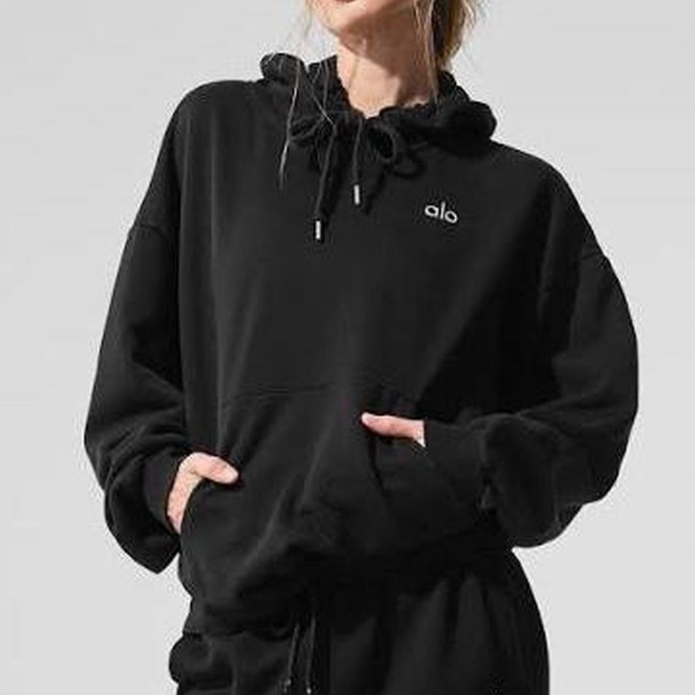 ALO Yoga Women's Black Pullover Hoodie